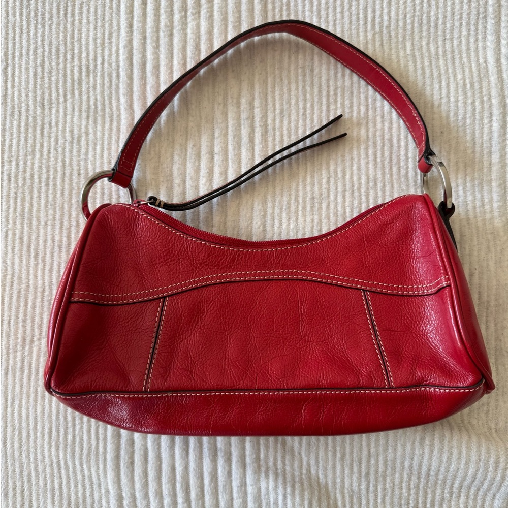 Vintage Kenneth Cole Red Leather Purse